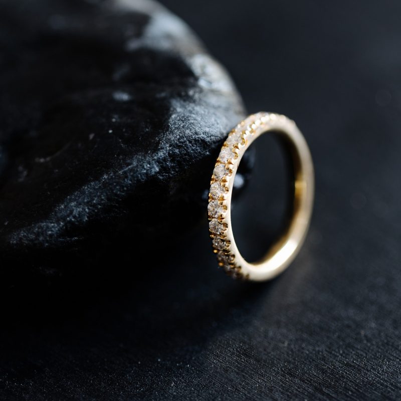 Ring Memoire in Gelbgold mit Brillanten