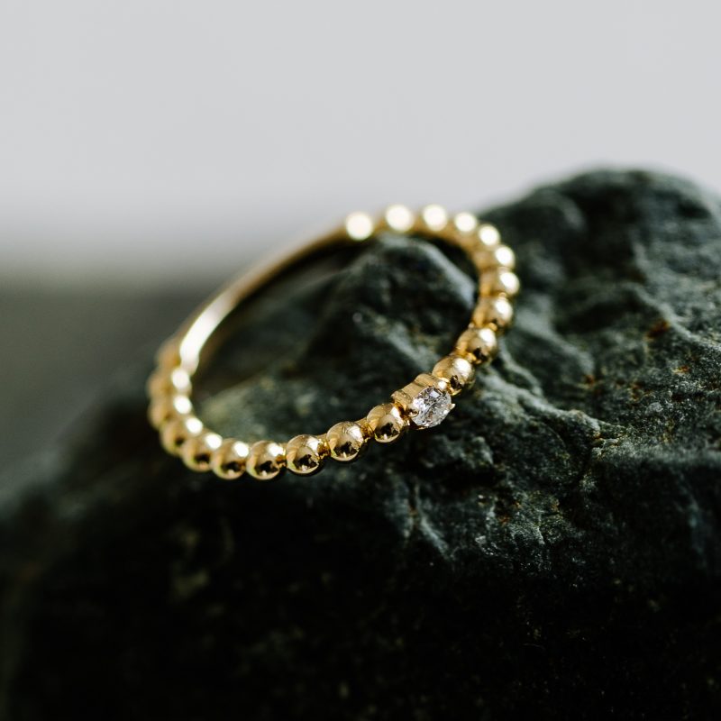 Ring Gelbgold mit Brillant